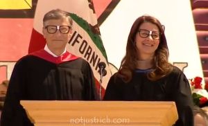 Bill Gates Melinda photo latest Stanford