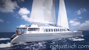 Necker Belle richard branson catamaran yacht