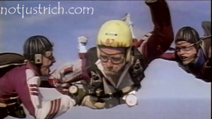 richard branson sky diving picture