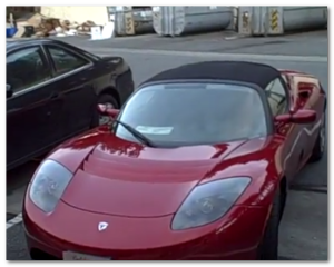 sergey brin car tesla roadster