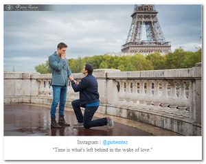 Gio Benitez boyfriend proposing Eiffel Tower