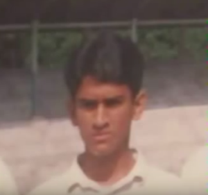 dhoni young picture
