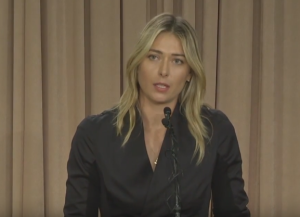 maria sharapova drug test speech