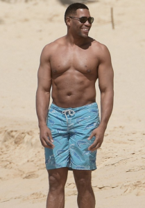 Michael Strahan shirtless