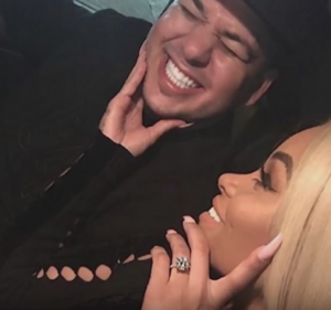 rob kardashian blac chyna engagement girlfriend