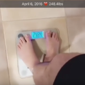 rob kardashian weight