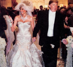 melania trump wedding dress donald trump