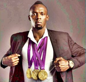 Usain Bolt gold medal
