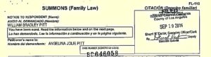 EXCLUSIVE: Angelina Jolie has cited "irreconcilable differences" as the reason for wanting to divorce Brad Pitt and court documents list their separation date as September 15, 2016. The divorce petition, filed at Los Angeles Superior Court on September 19, lists the names of the couple's children and states that Jolie is requesting sole physical custody with visitation rights for Pitt. She wants them to share legal custody of the brood and she is not offering or requesting any spousal support. The 11-page court document is also requesting that "miscellaneous jewelry and other personal effects" are considered separate property, along with earnings and accumulations made by Jolie after the date of separation. Jolie, who married Pitt in 2014, wants them to split the legal costs of the divorce case. Ref: SPL1358494 200916 EXCLUSIVE Picture by: Splash News Splash News and Pictures Los Angeles: 310-821-2666 New York: 212-619-2666 London: 870-934-2666 photodesk@splashnews.com