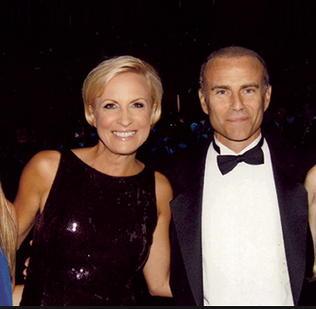 Former husband and wife: Jim Hoffer and Mika Brzezinski